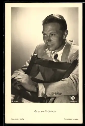 AK Schauspieler Gustav Fröhlich im Kostüm einer Filmrolle