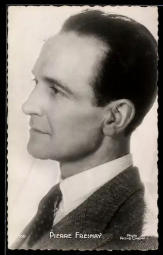 AK Schauspieler Pierre Fresnay mit roten Lippen