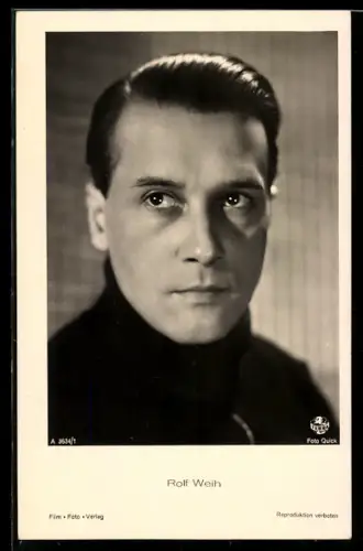 AK Schauspieler Rolf Weih, frontales Portrait