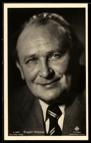 AK Schauspieler Eugen Klöpfer lächelnd
