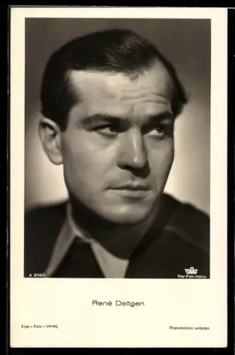 AK Portrait des Schauspielers René Deltgen