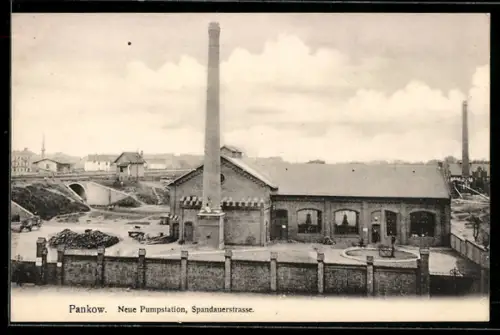 AK Pankow, Neue Pumpstation in der Spandauerstrasse