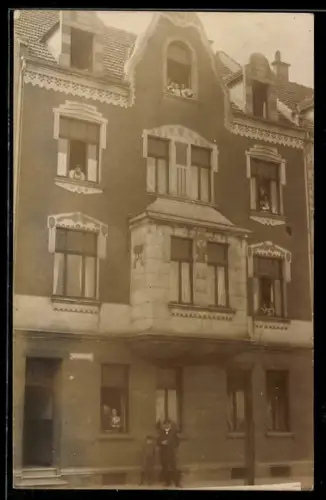 Foto-AK Duisburg, Wohnhaus in der Mathildenstrasse 3 1909