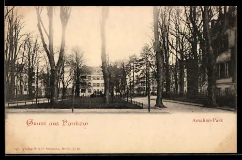 AK Berlin-Pankow, Partie am Amalien-Park