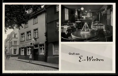AK E.-Werden, Gasthaus zum weissen Bär, Bes. Albert Coenen, Klemensborn 76