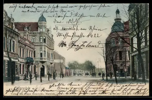 AK Marxloh, Partie an der Kreuzung Provinzial- und Kaiserstrasse