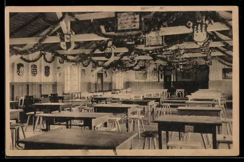 AK Göttingen, Durchgangslager - Unterhaltungsraum für Mannschaften, Kriegsgefangenschaft