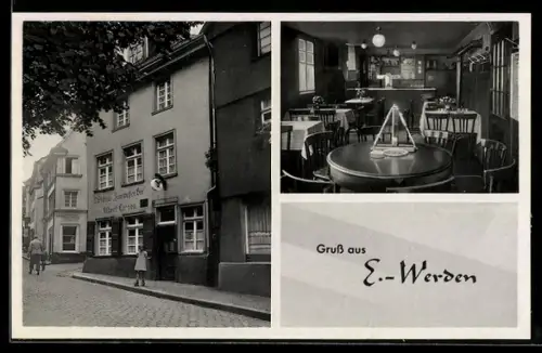 AK E.-Werden, Gasthaus zum weissen Bär, Bes. Albert Coenen, Klemensborn 76