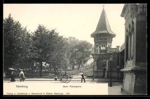 AK Hamburg-Rotherbaum, Beim Alsterglacis