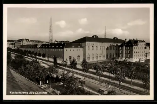 AK Bad Cannstatt, Ansicht der Funkerkaserne