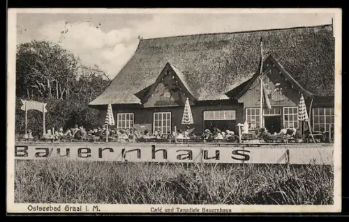 AK Graal i. M., Café und Tanzdiele Bauernhaus