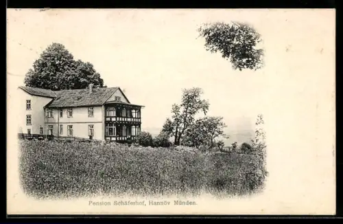 AK Hann. Münden, Blick auf das Hotel Schäferhof