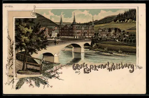 Lithographie Walsburg, Gesamtansicht