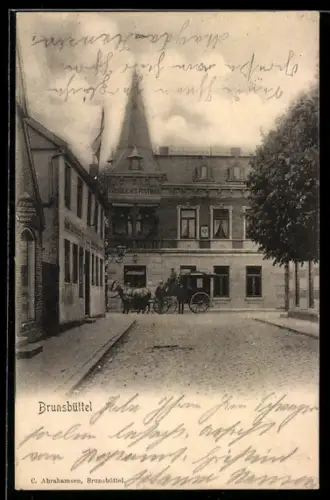 AK Brunsbüttel, Blick auf das Kaiserliche Postamt