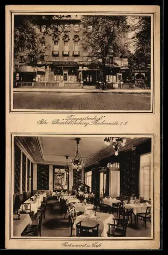 AK Berlin-Charlottenburg, Gasthaus Lindner & Seidemann, Tiergartenhof