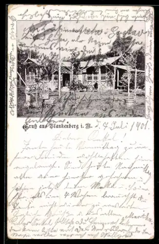 AK Blankenberg /Mecklenburg, Gasthof Waldpavillon