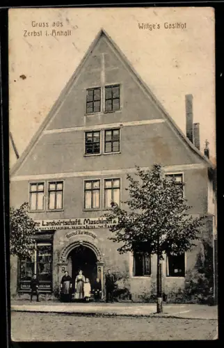 AK Zerbst i. Anhalt, Wittge`s Gasthof Zur Weintraube