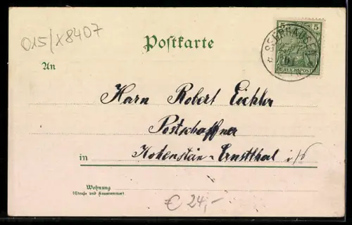 Lithographie Mautitz, Gasthaus, Kirche, Schule, Rittergut