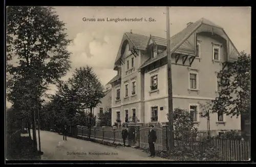 AK Langburkersdorf i. Sa., Seifertsche Knospenfabriken