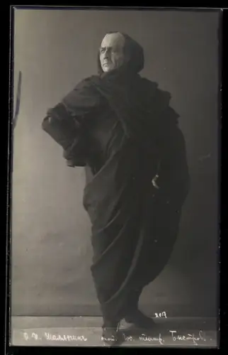 Foto-AK Opernsänger Schaljapin im Kostüm