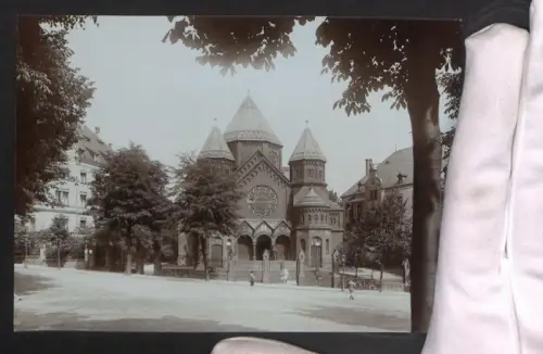 Fotografie Ansicht Chemnitz, Die Synagoge am Stefansplatz 1914