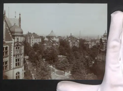 Fotografie Ansicht Chemnitz, Stefansplatz mit Synagoge 1914