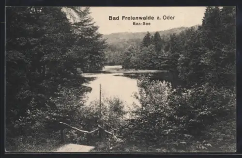 AK Bad Freienwalde a. Oder, Baa-See