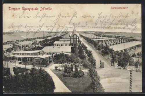 AK Döberitz, Truppen-Übungsplatz, Barackenlager