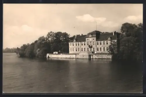 AK Plaue bei Brandenburg, Schloss, Verwaltungsschule Potsdam