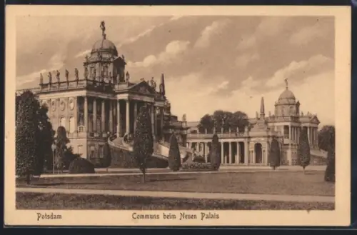 AK Potsdam, Communs beim Neuen Palais