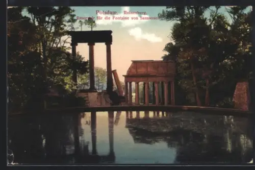 AK Potsdam, Ruinenberg, Reservoire für die Fontaine von Sanssouci