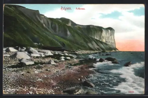 AK Rügen, Arkona, Steilküste, Strand, Ostsee