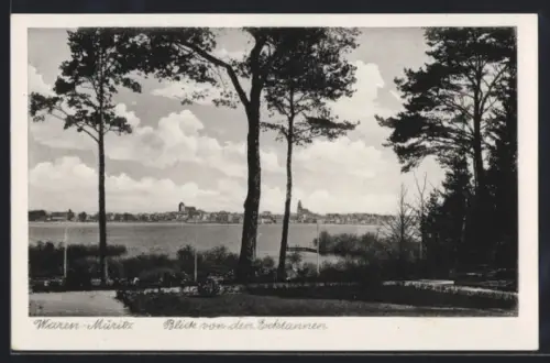 AK Waren /Müritz, Blick von den Ecktannen