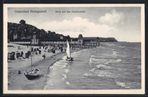 AK Heringsdorf, Blick auf das Familienbad