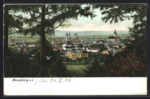 AK Naumburg a. S., Ortsansicht mit Kirche