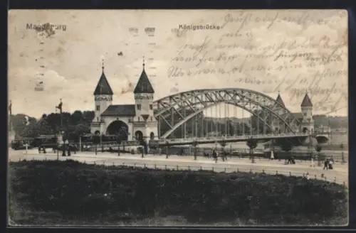 AK Magdeburg, Blick zur Königsbrücke