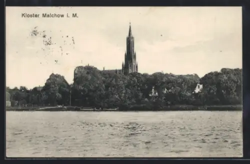 AK Malchow i. M., Blick zum Kloster