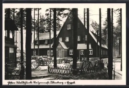 AK Altenberg i. Erzgeb., Gasthof Waldschänke Raupennest, Bes. Max Nacke