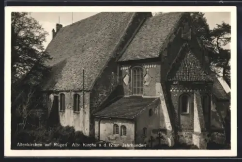 AK Altenkirchen auf Rügen, Alte Kirche aus dem 12. Jahrhundert