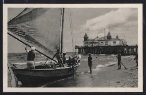 AK Ahlbeck, Blick zum Brückenrestaurant