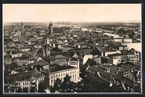 AK Magdeburg, Blick vom Domturm