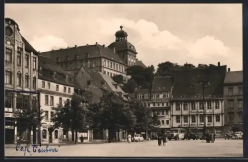 AK Weissenfels /Saale, Karl-Marx-Platz, Schloss