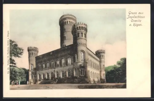 AK Granitz a. Rügen, Blick zum Jagdschloss