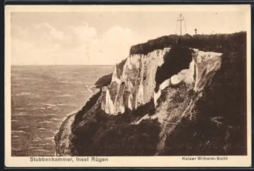 AK Stubbenkammer /Rügen, Kaiser Wilhelm-Sicht