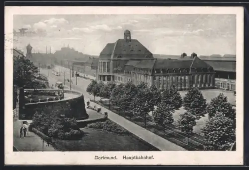 AK Dortmund, Blick zum Hauptbahnhof