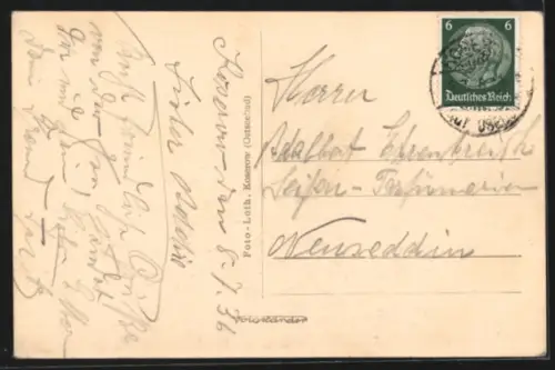 AK Koserow, Strand mit Strandkörben