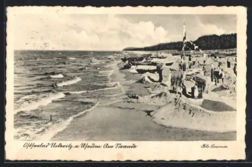 AK Ückeritz a. Usedom, Am Strand