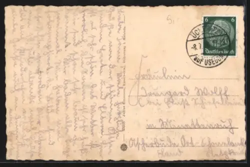 AK Ückeritz a. Usedom, Am Strand