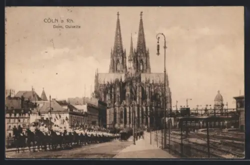 AK Cöln a. Rh., Dom, Ostseite