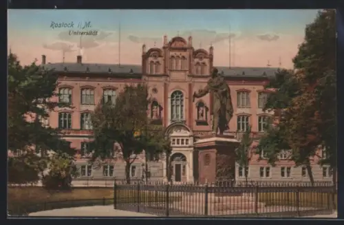 AK Rostock i. M., Universität mit Standbild